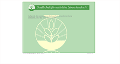 Desktop Screenshot of lebenskunde.com